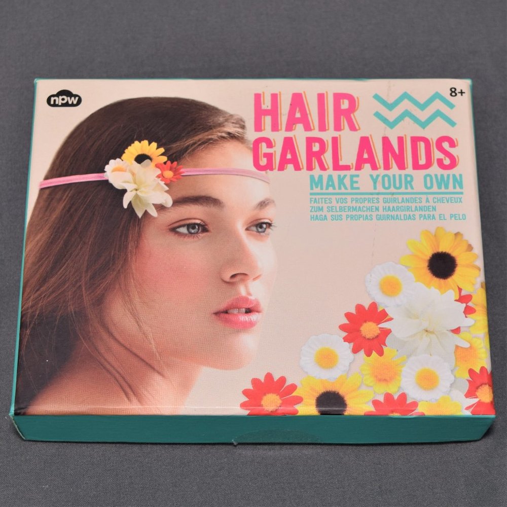 NEW Npw Gifts Make Your Own Hair Garlands Craft Kit Costume Hippie Stocking Stuf